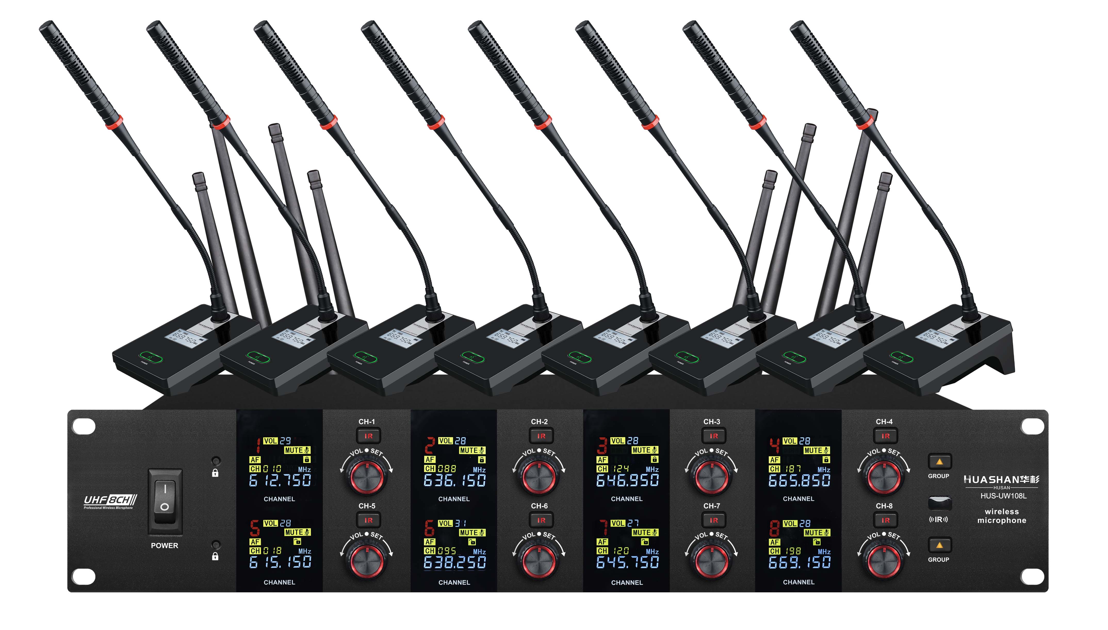 1.2.5、无线一拖八无线话筒长）