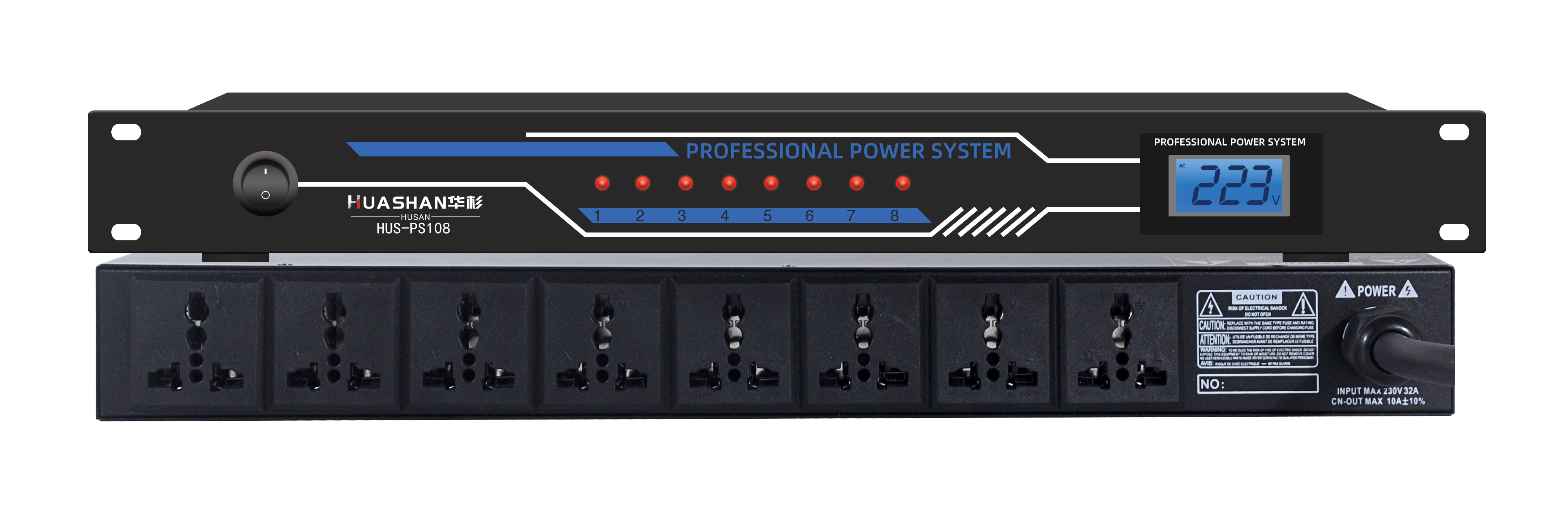 6.1.1、八路电源时序器HUS-PS108