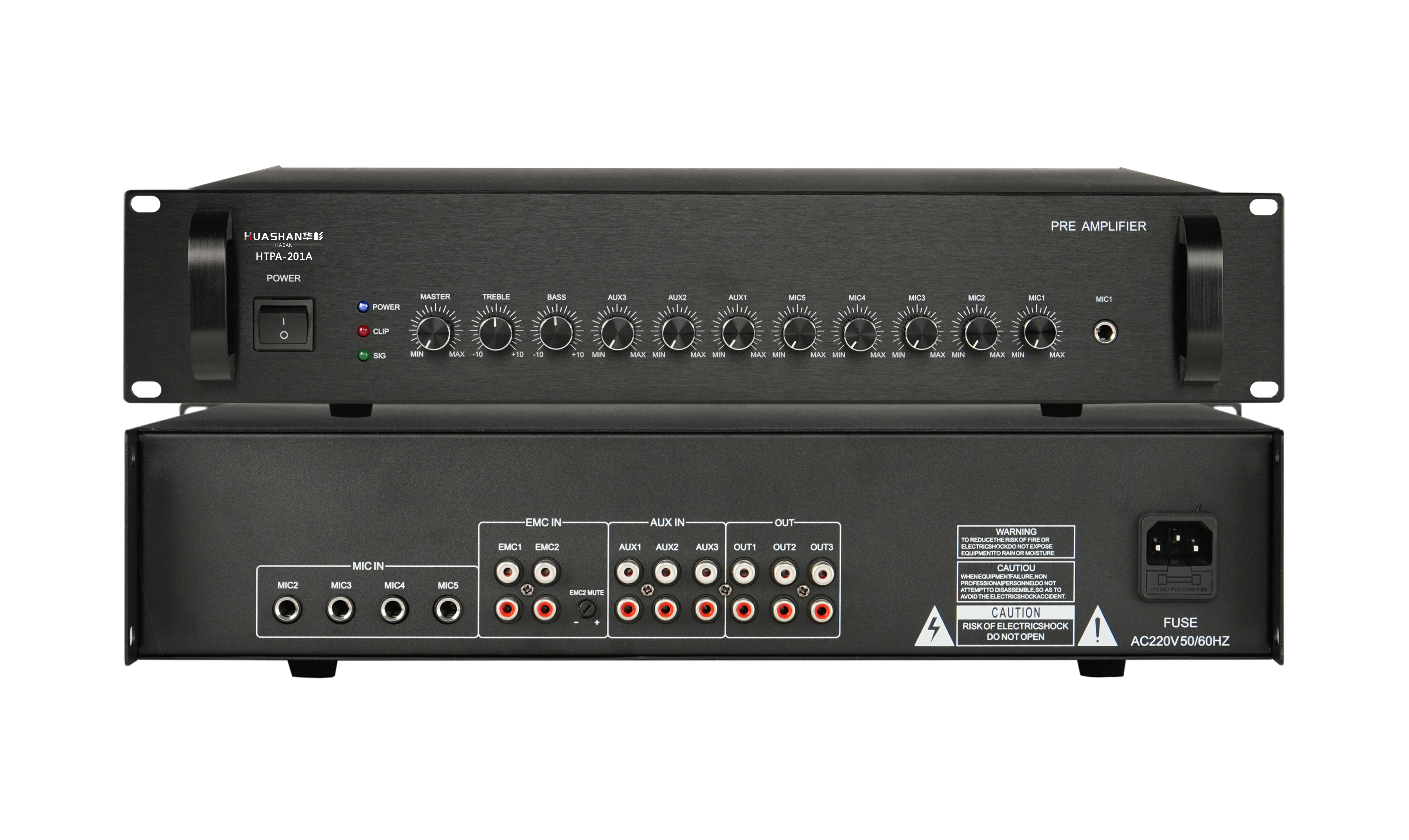 HTPA-201A 前置放大器(3进2出)