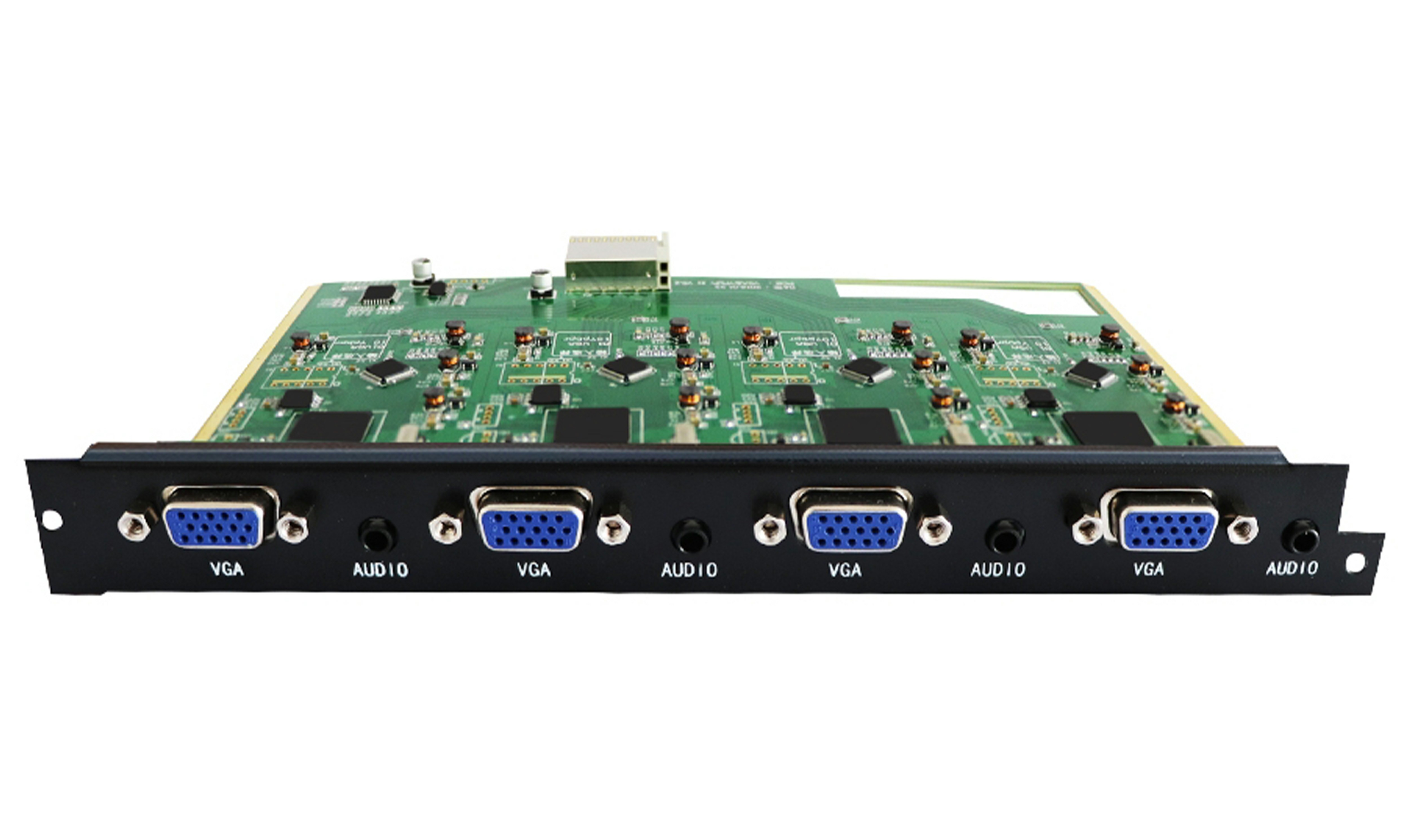 HUS-VGA-4IN 无缝4路VGA、Ypbpr分量及音频输入卡