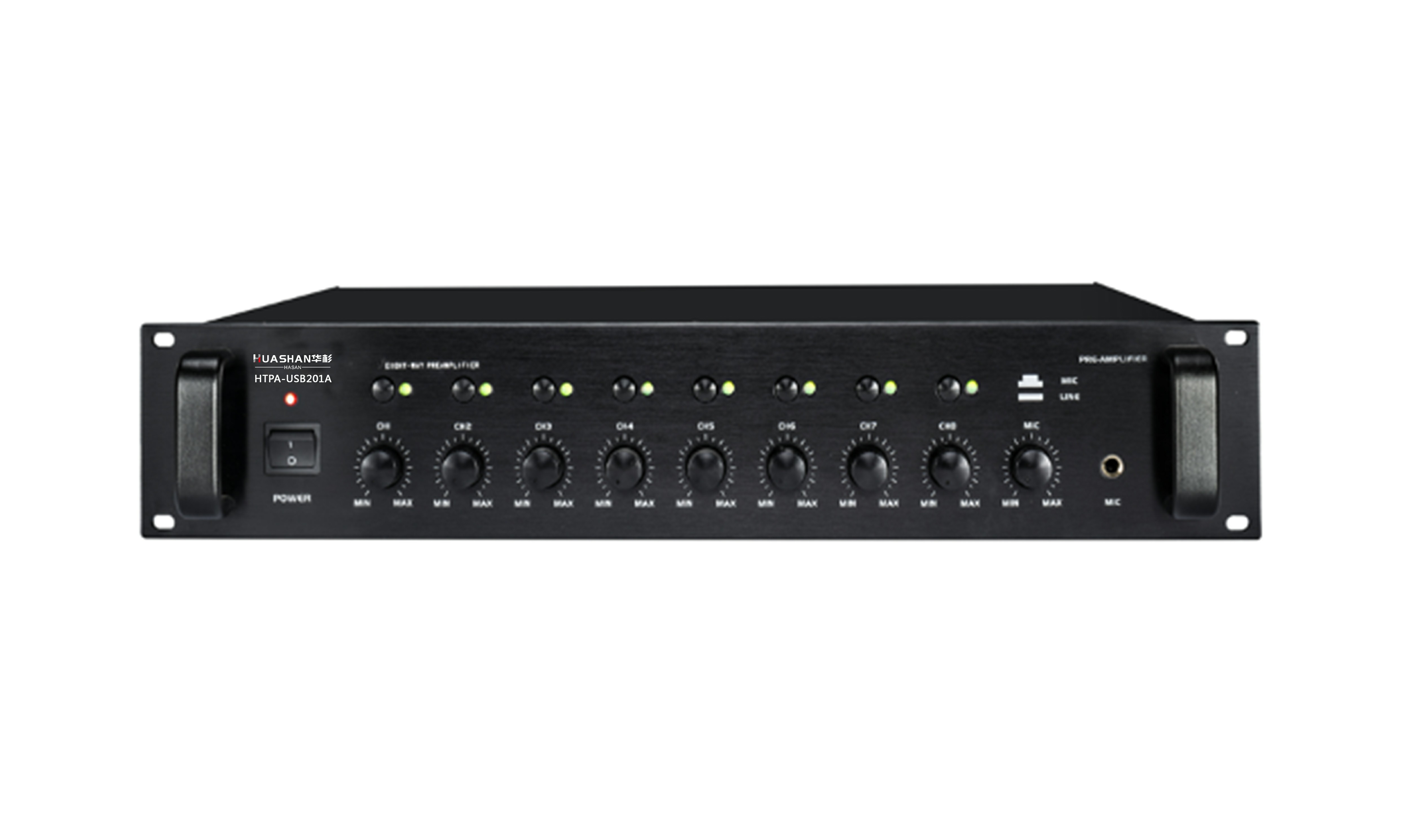 HTPA-USB201A 前置放大器（8进8出）