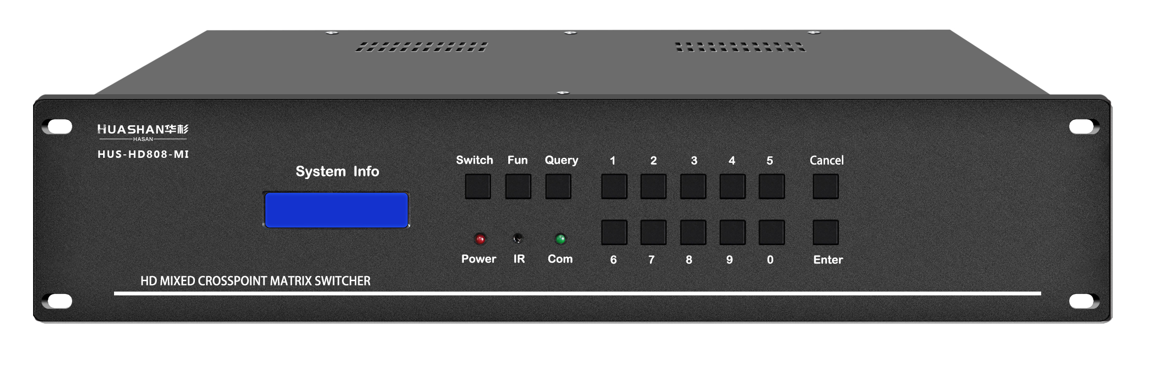 7.1.3、8进8出混合主机8矩阵正面图