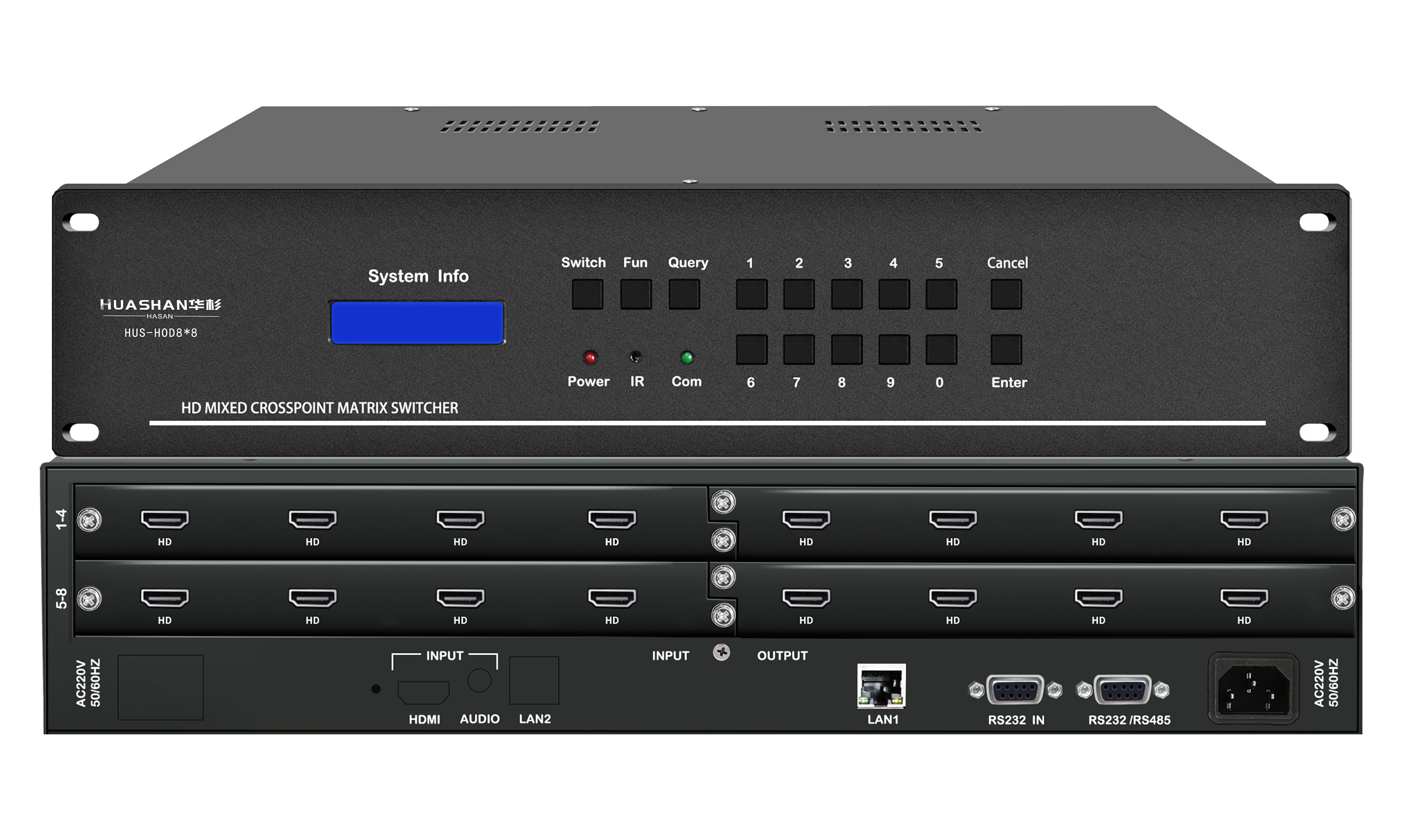 HUS-HOD8*8 8进8出混合主机 (支持４Ｋ)