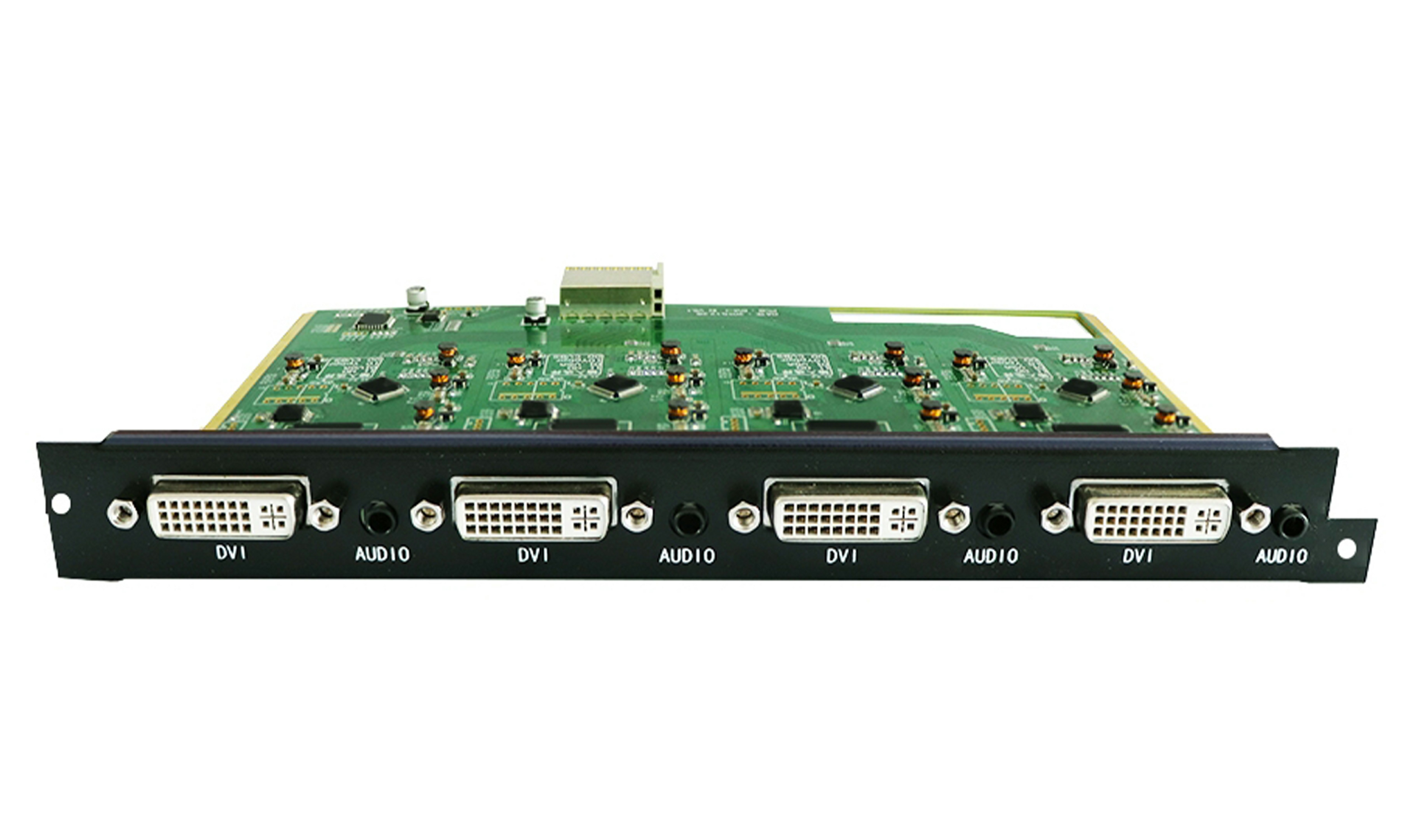 HUS-DVI-4IN 无缝4路DVI、VGA、AV、Yprpb、音频输入卡