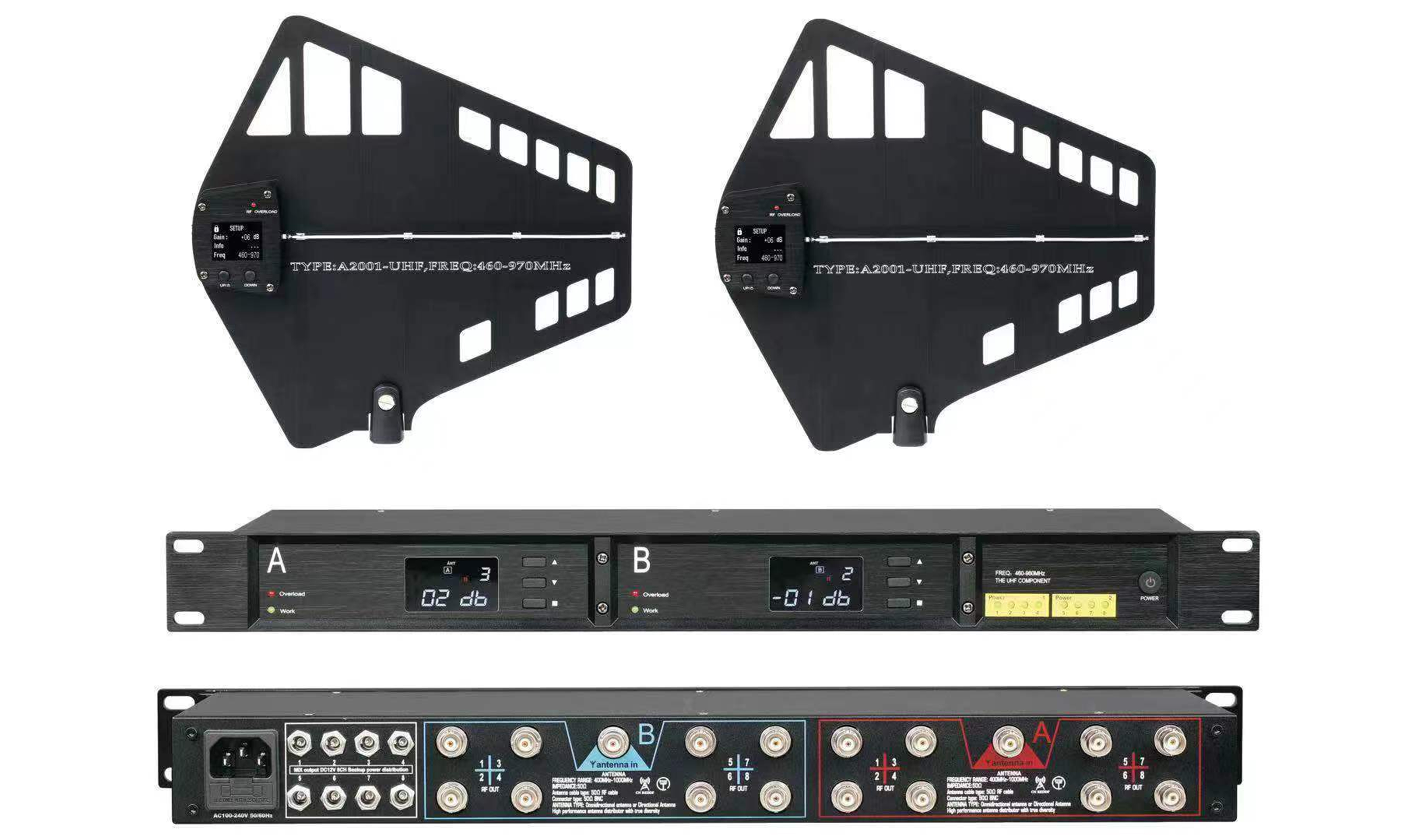 HUS-TX1016 无线话筒分配器