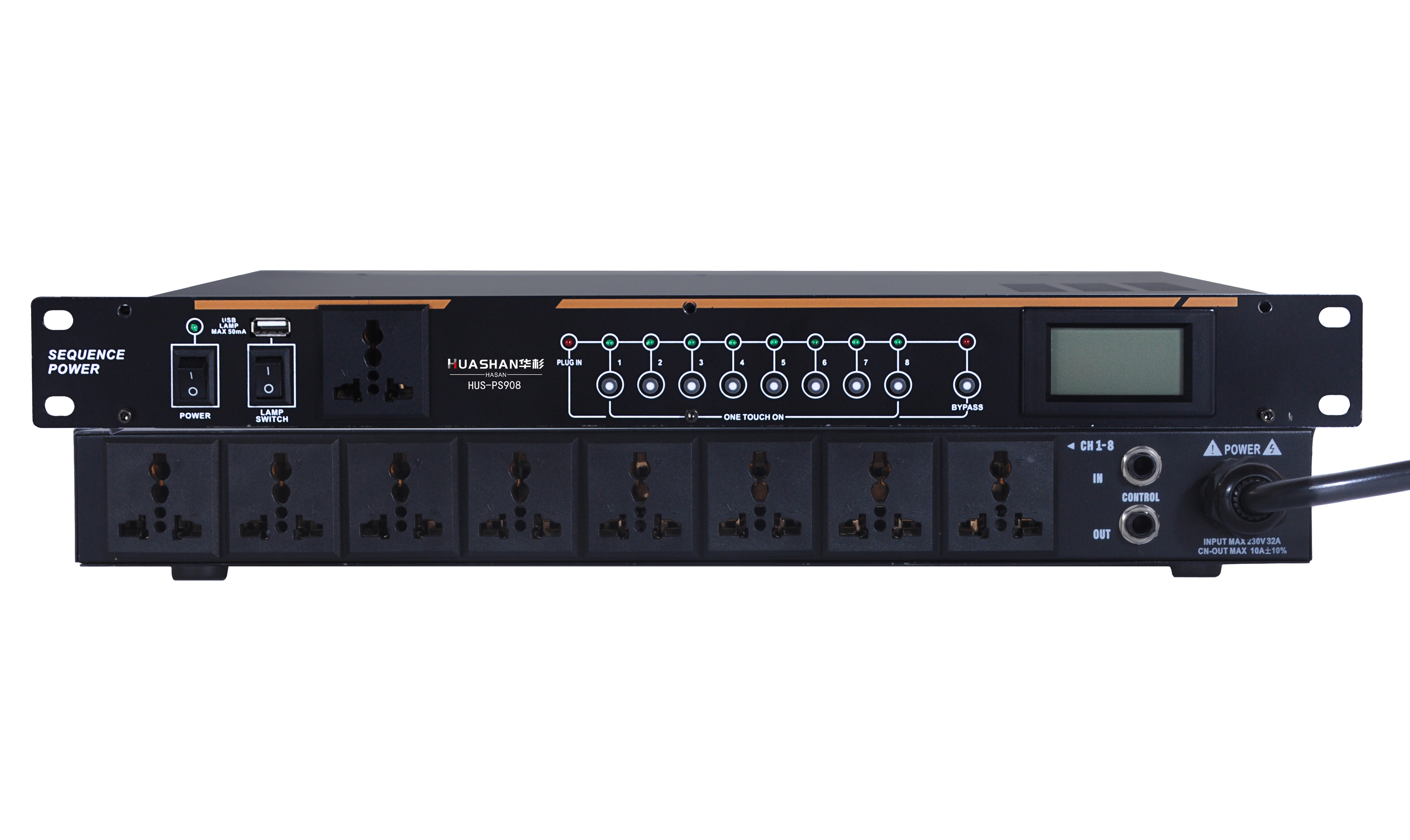 八路电源时序器HUS-PS908