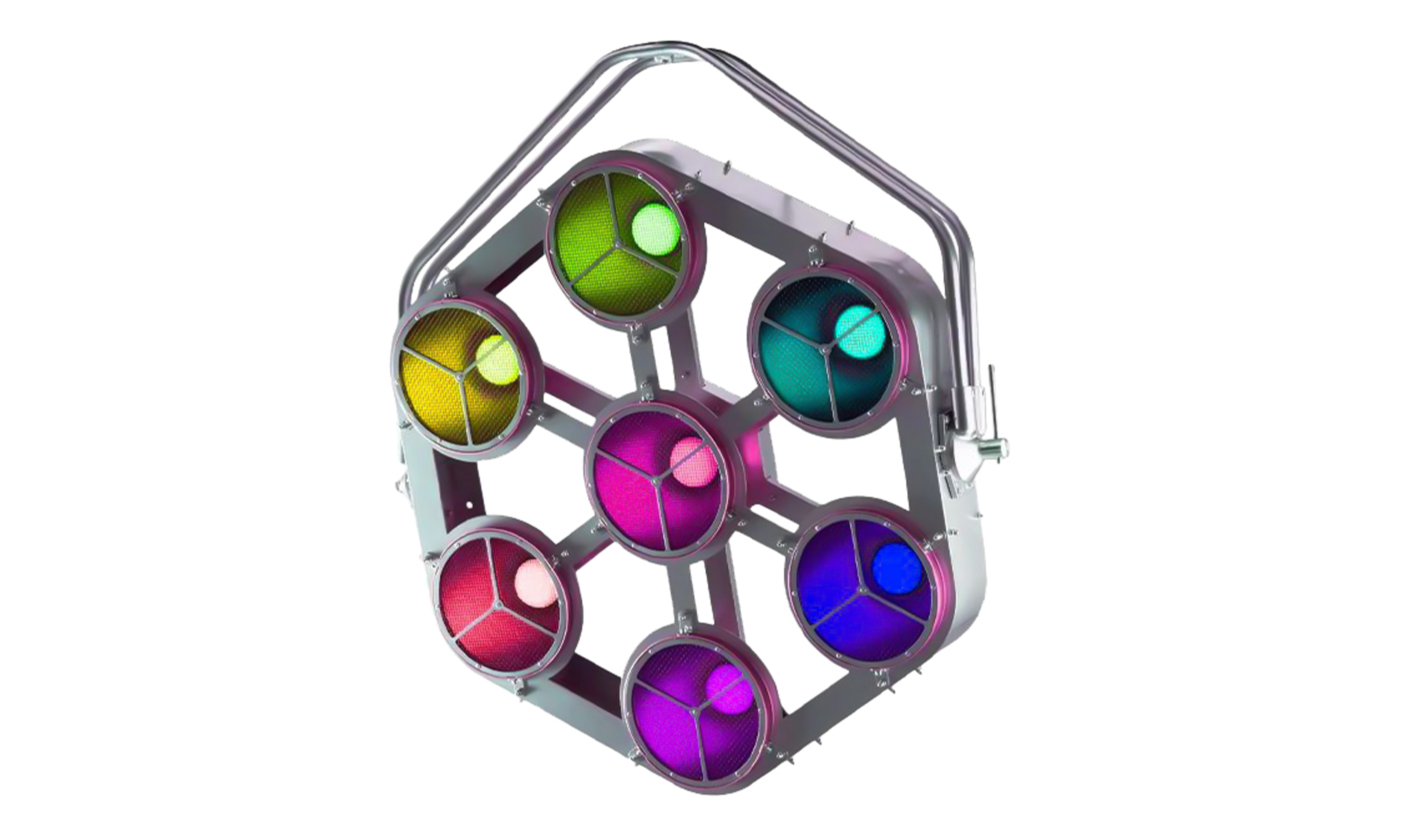 HFGD07C  7颗圆形复古背景灯