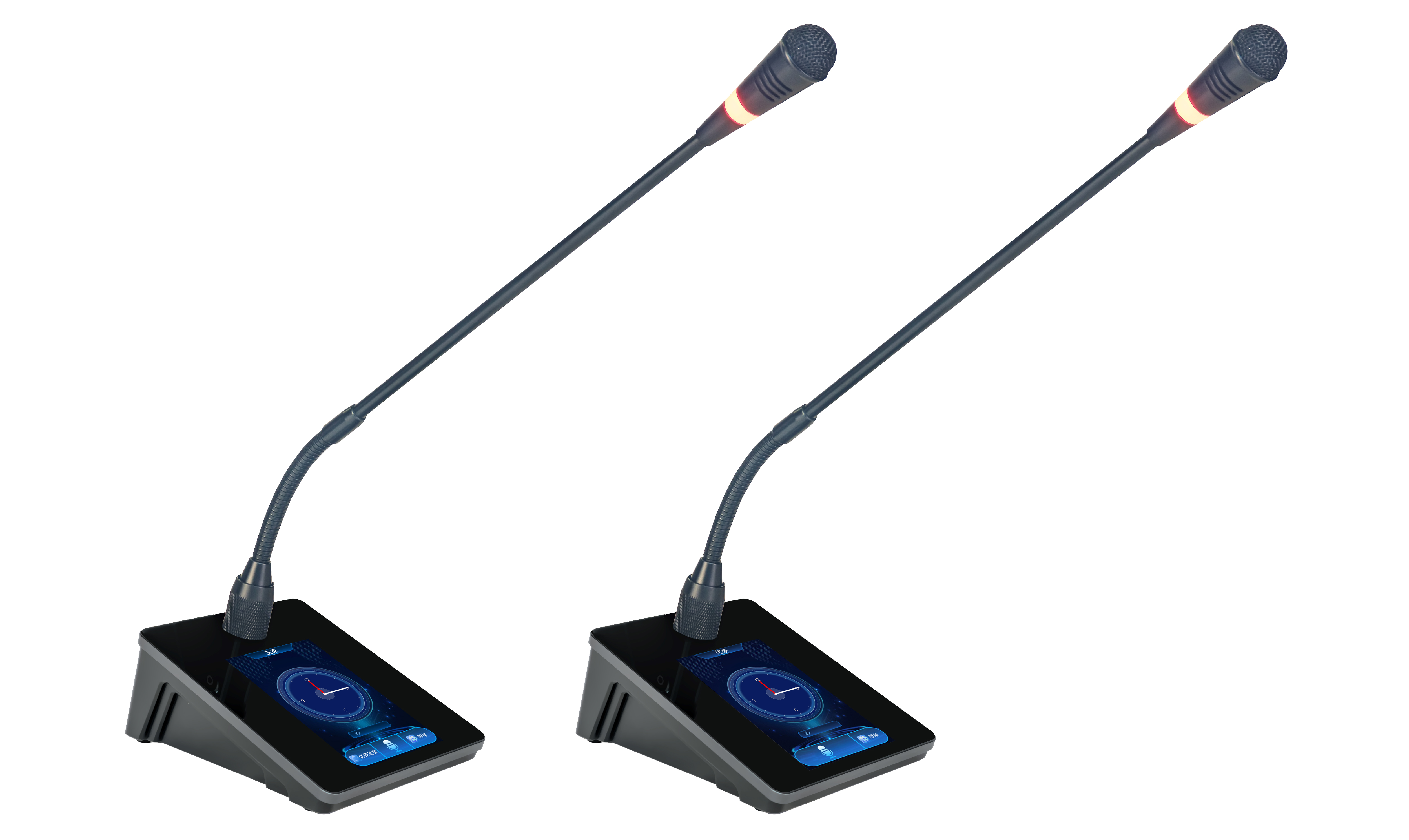 HUS-5005/HUS-5005A 5G-WIFI加密无线会议主席/代表单元5寸(长咪杆)