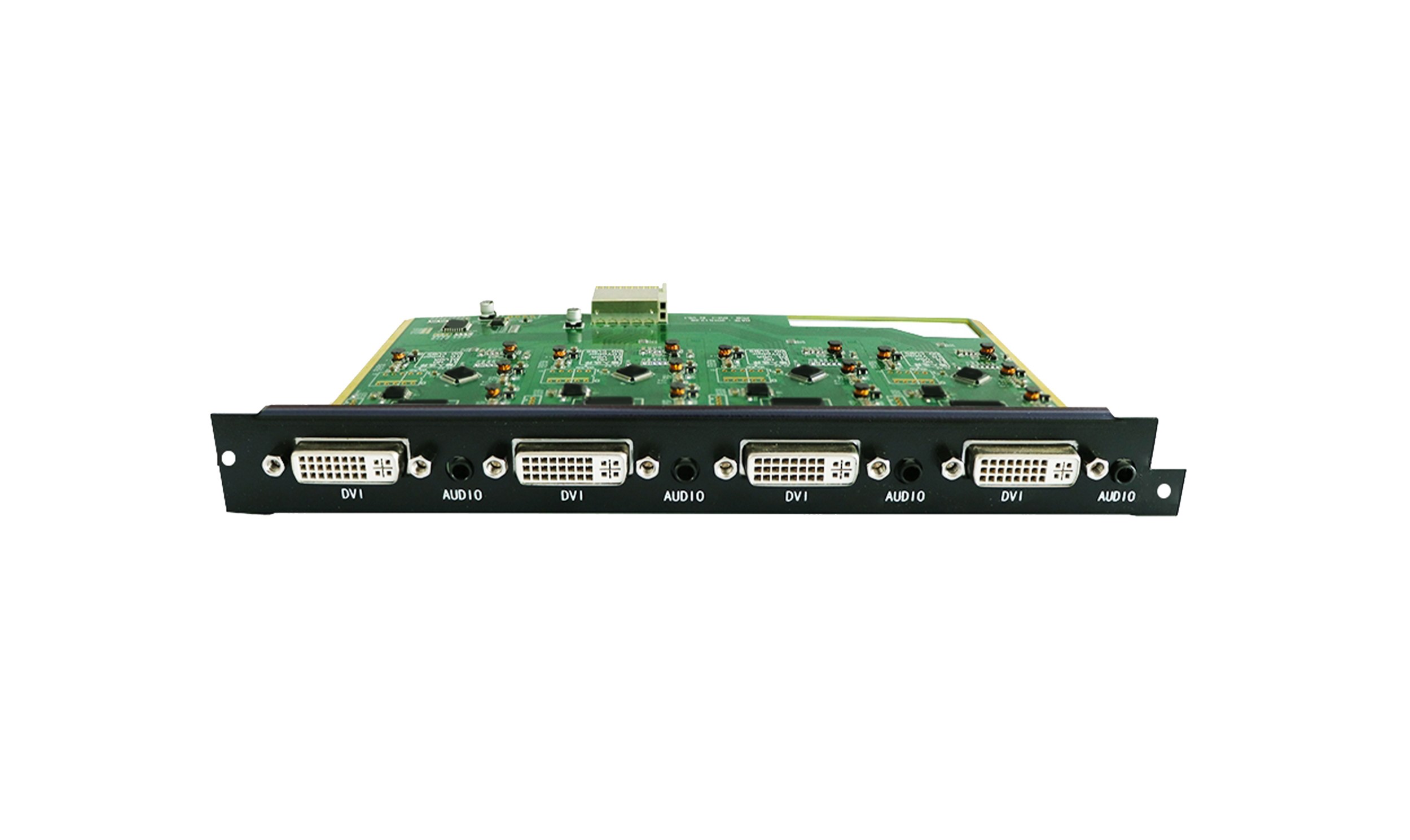 HUS-DVI-4IN 无缝4路DVI、VGA、AV、Yprpb、音频输入卡